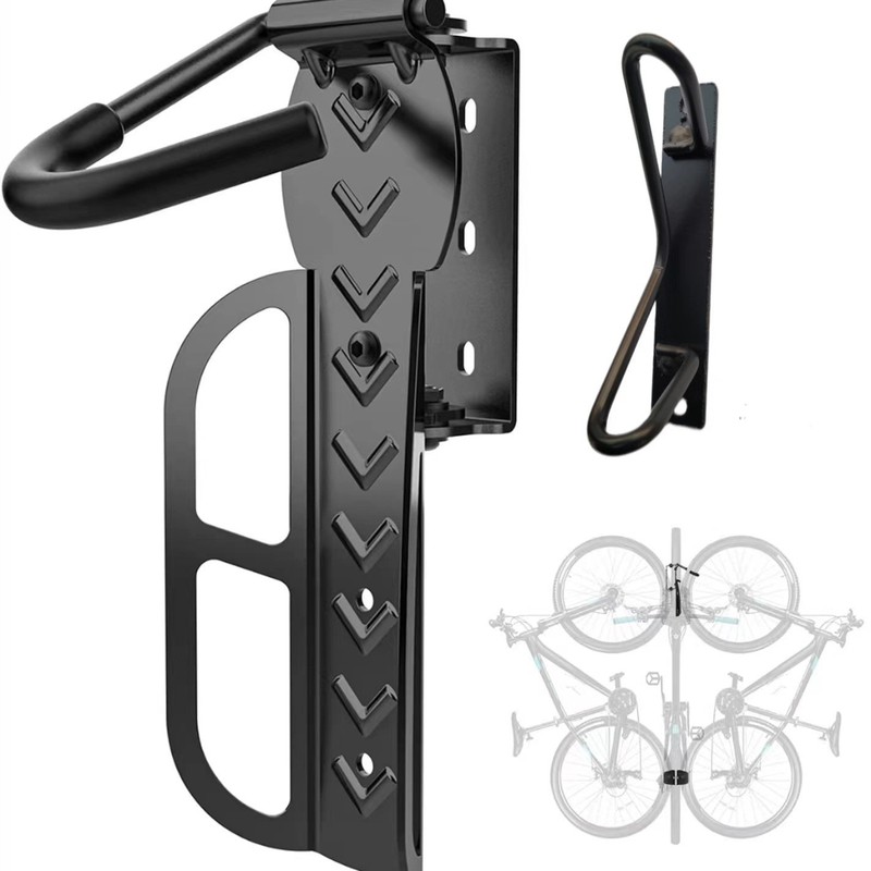 Cycling Gear Wall Hanger - 회전식 자전거 벽걸이 랙 66LBS 고하중