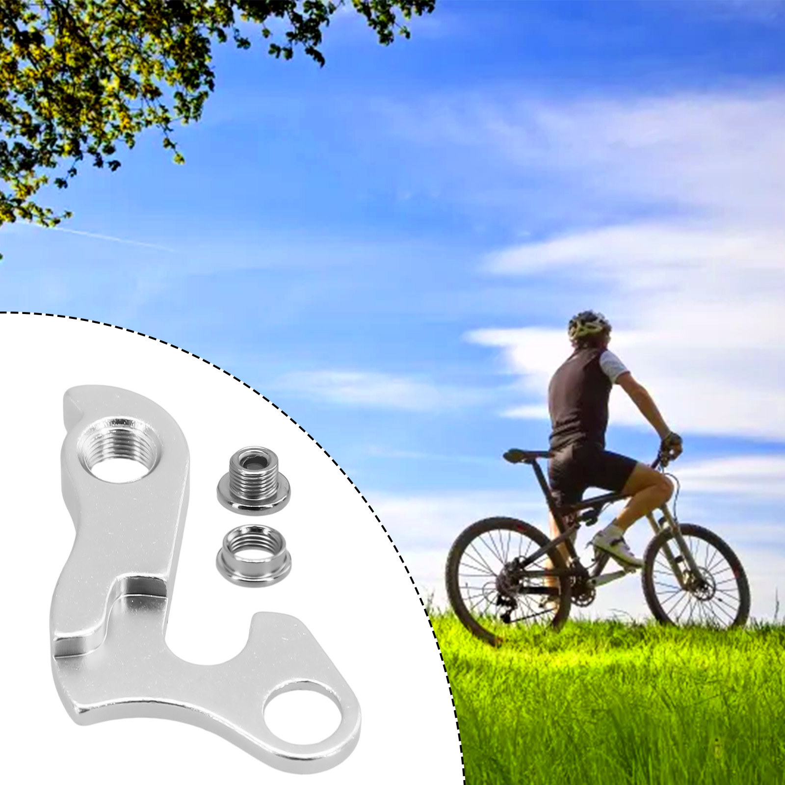 Quality Cycling Gear - MTB Derailleur Hanger 금속 교체 실버