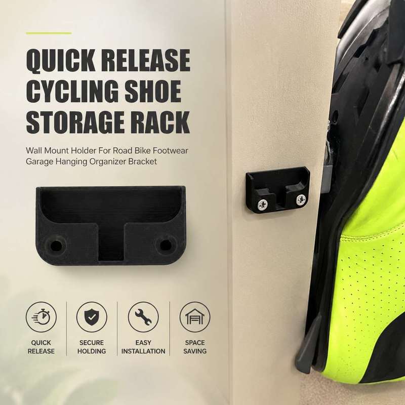 Cycling Gear Wall Hanger - 퀵 릴리스 사이클링 슈즈 보관 랙