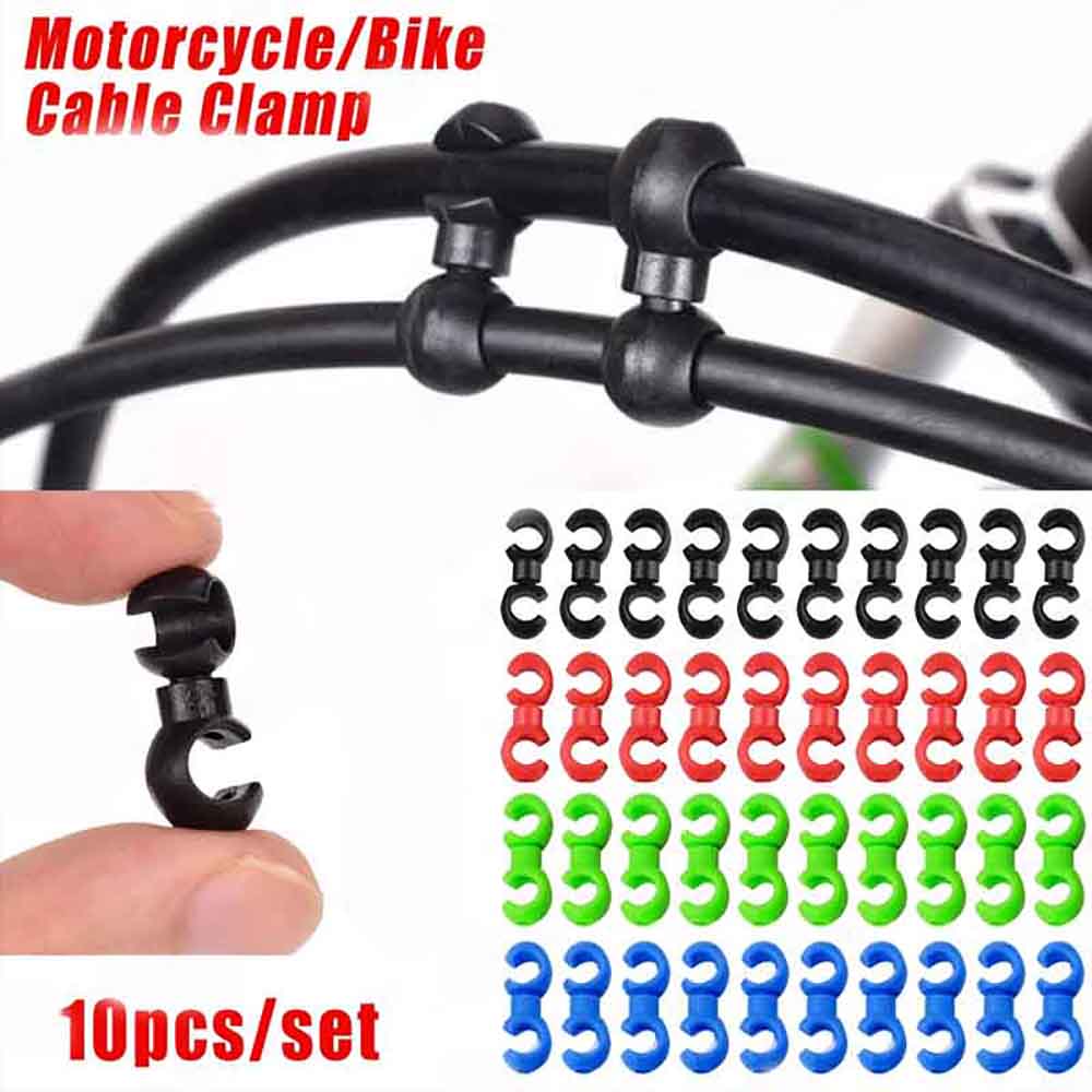 Cycling Gear Guide - 10개 자전거 S자형 클립 회전식 자전거
