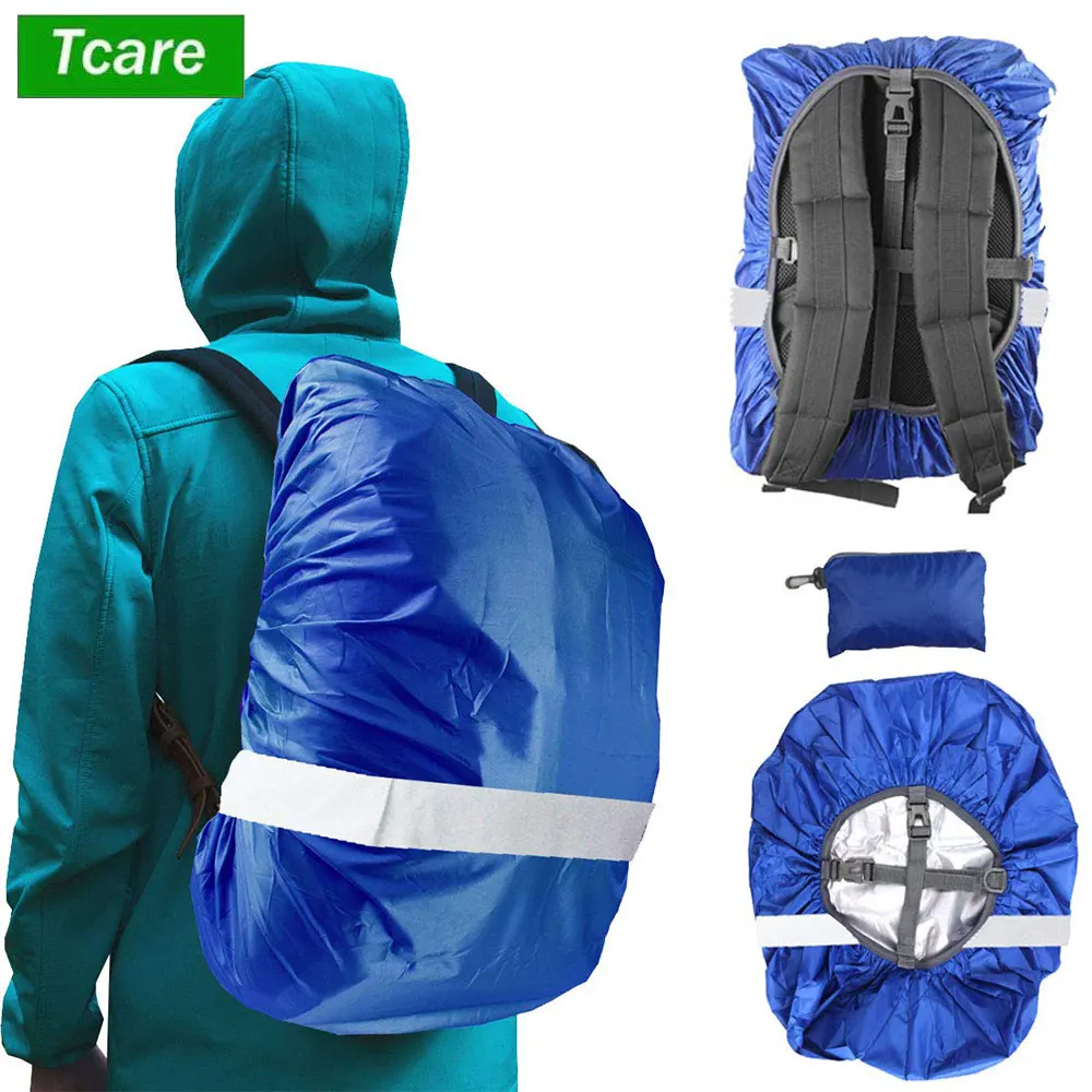 Cycling Gear Backpack - 방수 배낭 레인 커버 반사 스트랩,