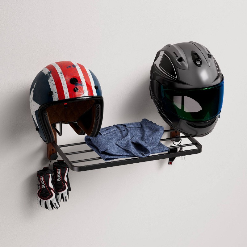 Cycling Gear Wall Mount - 다기능 벽걸이 헬멧 홀더 안전모 걸이