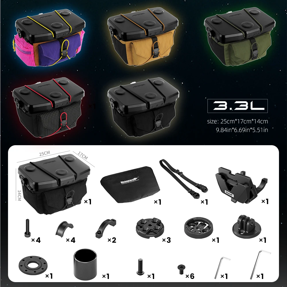 라이노워크 자전거 핸들바 전면 가방 3.3L 퀵 릴리즈 - Cycling Gear Backpack 리뷰 및 가격