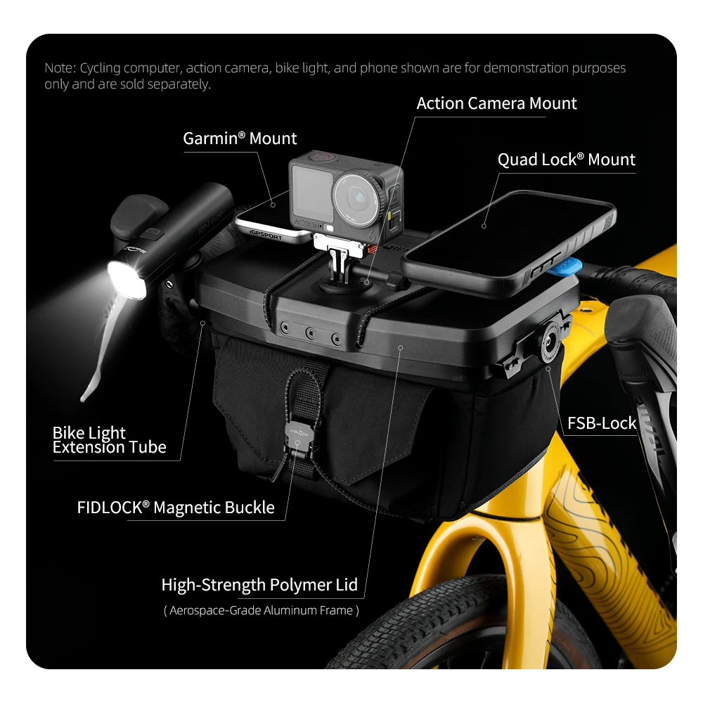 라이노워크 자전거 핸들바 전면 가방 3.3L 퀵 릴리즈 - Cycling Gear Backpack 리뷰 및 가격