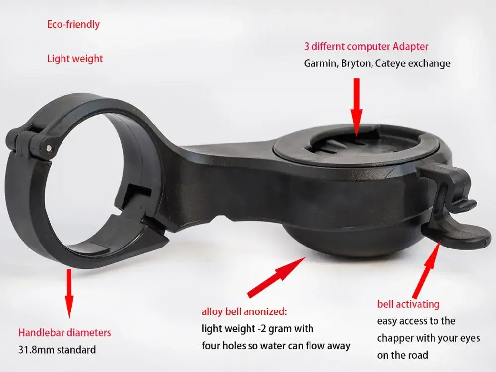 벨이 있는 사이클링 자전거 컴퓨터 마운트, 자전거 핸들 - Bike Computer Gps 리뷰 및 가격