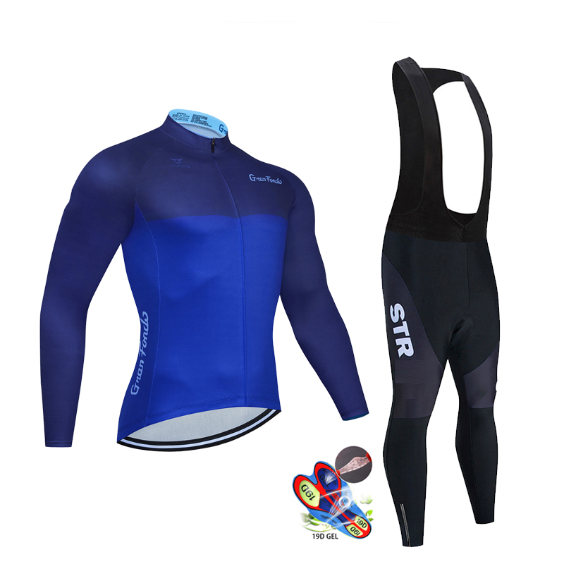 STR 사이클링 의류 세트 남성용, 가을 블랙 긴 소매 - Cycling Gear Leaderboard 리뷰 및 가격