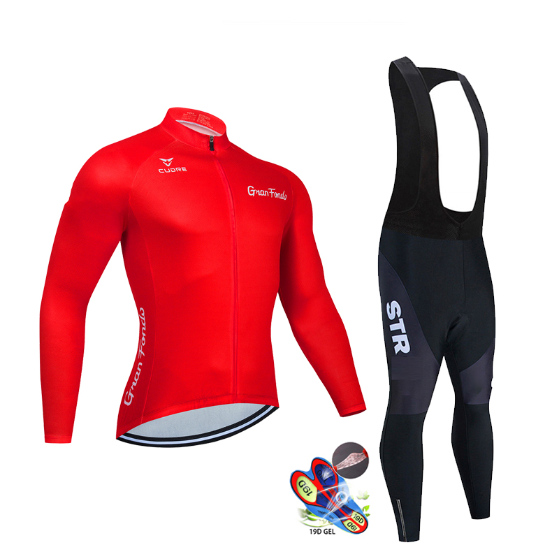 STR 사이클링 의류 세트 남성용, 가을 블랙 긴 소매 - Cycling Gear Leaderboard 리뷰 및 가격