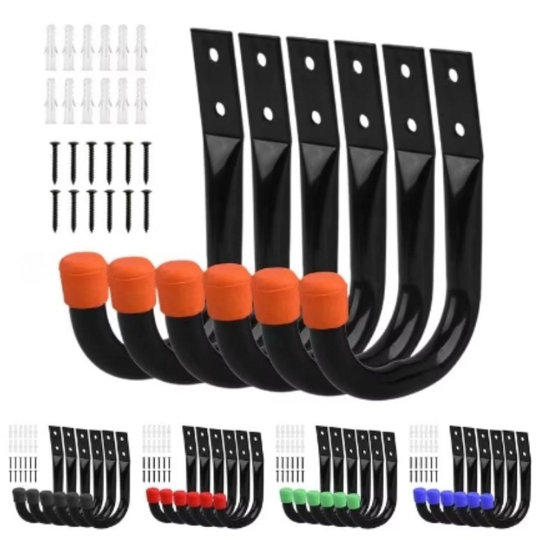 6 개/대 자전거 벽 마운트 후크 자전거 지원 MTB  - Cycling Gear Wall Hanger 리뷰 및 가격