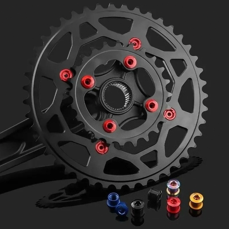 체인 링 볼트 알루미늄 단일 이중 체인 링 나사 산악  - Cycling Gear Parts 리뷰 및 가격