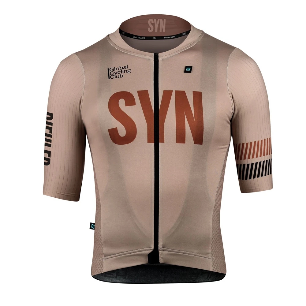 SYN 다크 브라운 남성용 반팔 사이클링 저지 및 턱받 - Cycling Gear Leaderboard 리뷰 및 가격