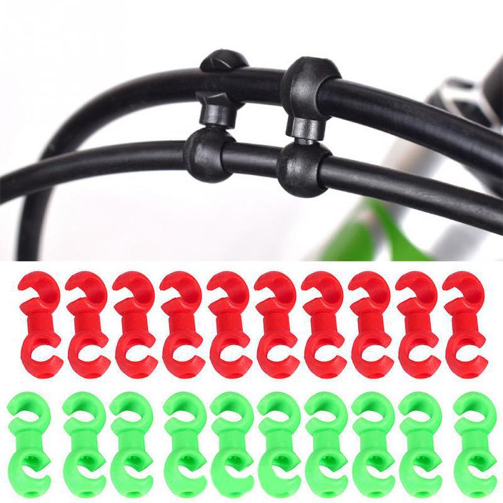 10pcs 자전거 케이블 클립 자전거 변속기 케이블 버 - Cycling Gear Guide 리뷰 및 가격