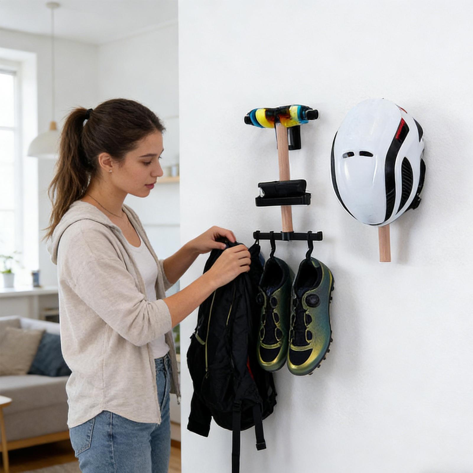 자전거 벽걸이형 보관대 1세트 너도밤나무 목재 장착형  - Cycling Gear Wall Mount 리뷰 및 가격