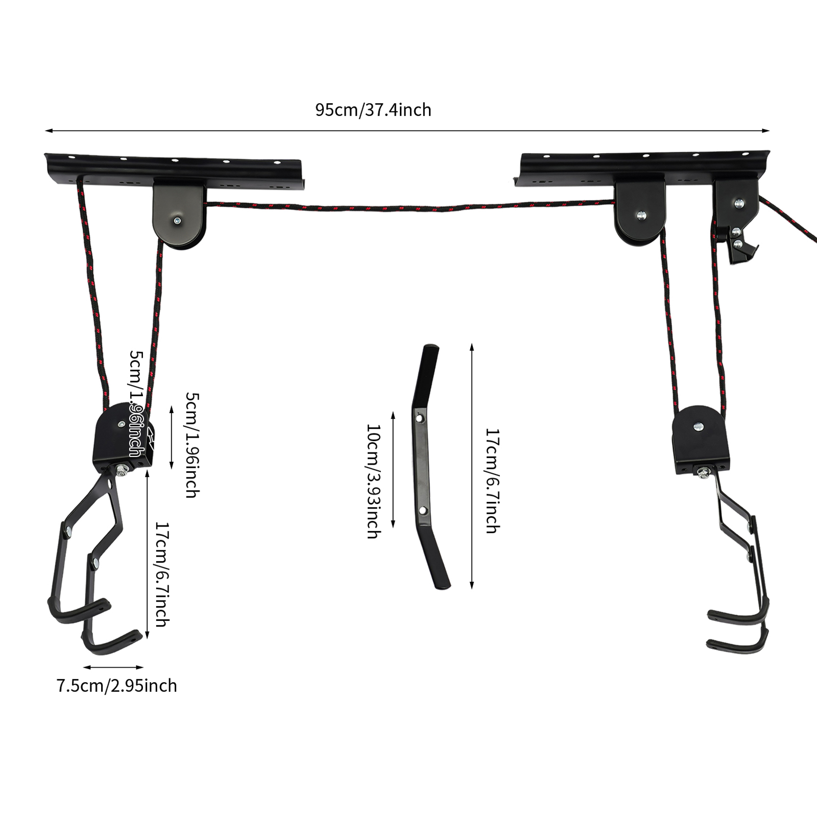차고 천장용 자전거 호이스트, 자전거 운반대, 자전거  - Cycling Gear Wall Hanger 리뷰 및 가격