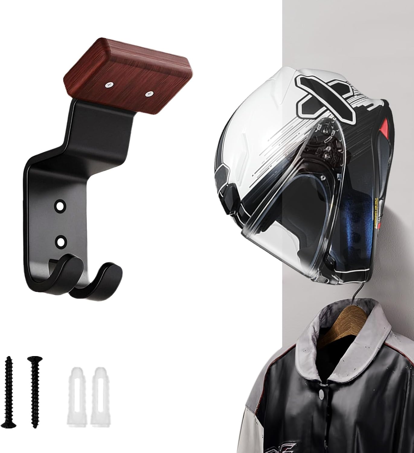 오토바이 헬멧 홀더 벽걸이, 자전거, 축구, 스키 장비 - Cycling Gear Wall Hanger 리뷰 및 가격