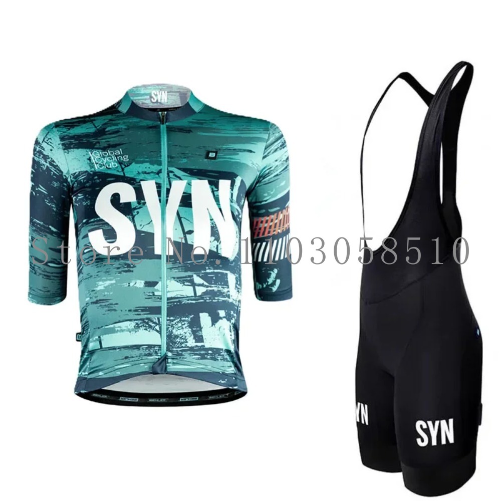 SYN 저지 남성용 빕 스폰지 쿠션 사이클링 슈트 세트 - Cycling Gear Leaderboard 리뷰 및 가격